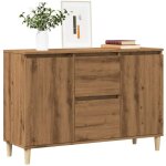 Maison chic - buffet, bahut, armoire de rangement ch�ne artisanal 102x35x70 cm bois d'ing�nierie fr546806 ...