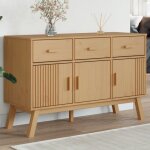 Buffet, bahut, armoire de rangement olden marron 114x43x73, 5 cm bois massif de pin fr339586 design in ...