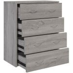 Buffet bahut commode armoire meuble de rangement organisateur cuisine salle de s�jour salon avec 4 tiroirs ...