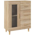 Buffet bahut commode armoire meuble de rangement organisateur cuisine salle de s�jour salon sonoma 69, ...