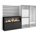 Buffet, bahut, meuble de rangement, 227x145x35 cm, chambre  coucher, pice, chemine lectrique xxl, ...
