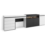 Buffet, bahut, meuble de rangement, 277x75x35 cm, chambre à coucher, pièce, cheminée électrique, commode, ... Buffet, bahut, meuble de rangement, 277x75x35 cm, chambre à coucher, pièce, cheminée électrique, commode, ...