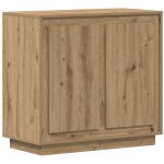 Buffet?bahut?meuble de rangement en ch�ne artisan ch�ne artisanal 80 x 34 x 75 cm cfw96443