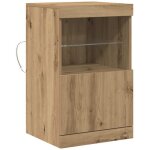 Buffet?bahut?meuble de rangement ch�ne artisanal 41 x 37 x 67 cm bois d'ing�nierie cfw64226