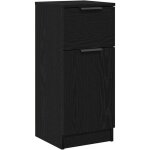 Buffet?bahut?meuble de rangement ch�ne noir ch�ne noir 30 x 30 x 70 cm bois d'ing�nierie cfw67813