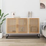 Buffet, bahut, meubles de rangement, commodes blanc 105x30x65 cm bois d'ingnierie wfe673853 design in ...