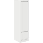 Buffet?bahut?meuble de rangement haut blanc 29, 5x34x119, 5 cm bois d'ing�nierie cfw88438