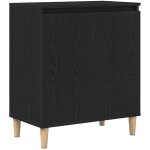 Buffet?bahut?meuble de rangement noir 60 x 35 x 70 cm bois d'ing�nierie cfw35688
