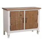 Buffet bas 2 portes - bois - blanc - interior's
