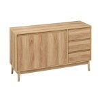 Five simply smart - buffet bas design 'abana' 120cm naturel
