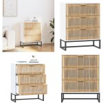 Buffet blanc 60x30x75 cm bois d'ingénierie - buffet - meuble de rangement - commode - armoire blanche ... Buffet blanc 60x30x75 cm bois d'ingénierie - buffet - meuble de rangement - commode - armoire blanche ...