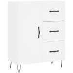 Buffet blanc 69, 5x34x90 cm bois d'ingnierie vidaxl