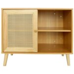 Palozi sofa ? buffet en bois 'iguane' ? dimensions 80 x 40 x 66 cm ? ch�ne clair ? 2 �tag�res et 1 porte ...