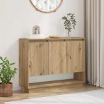 Buffet ch�ne artisanal 97 x 29 x 75 cm bois d'ing�nierie vidaxl