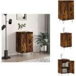 Buffet chêne fumé 40x35x70 cm bois d'ingénierie - buffet design - meuble rangement - armoire cuisine ... Buffet chêne fumé 40x35x70 cm bois d'ingénierie - buffet design - meuble rangement - armoire cuisine ...