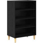 Buffet ch�ne noir 57 x 35 x 89, 5 cm bois d'ing�nierie vidaxl