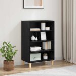 Buffet ch�ne noir 57 x 35 x 89, 5 cm bois d'ing�nierie vidaxl