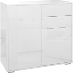Buffet commode bertha blanc laqu