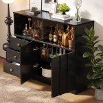 Hauss spole - buffet de cuisine 120 x 33 x 95 cm, 2 portes vitrées + 3 tiroirs, meuble haut de séjour ... Hauss spole - buffet de cuisine 120 x 33 x 95 cm, 2 portes vitrées + 3 tiroirs, meuble haut de séjour ...