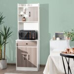 Buffet de cuisine meuble cuisine rangement avec 3 portes et 1 niche de rangement passe - câble 60 x 40 ... Buffet de cuisine meuble cuisine rangement avec 3 portes et 1 niche de rangement passe - câble 60 x 40 ...
