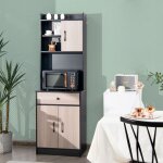 Buffet de cuisine meuble cuisine rangement avec 3 portes et 1 niche de rangement passe - câble 60 x 40 ... Buffet de cuisine meuble cuisine rangement avec 3 portes et 1 niche de rangement passe - câble 60 x 40 ...