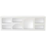 Buffet dgargiul, buffet du salon, commode de salon, garde - manger de cuisine, 160x38h51 cm, blanc - ...