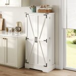 Buffet et enfilade 128, 5cm blanc 2 portes battantes avec étagères réglables et éclairage led, rangement ... Buffet et enfilade 128, 5cm blanc 2 portes battantes avec étagères réglables et éclairage led, rangement ...