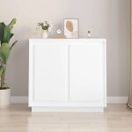 Buffet, enfilade, armoire de cuisine blanc 80x34x75 cm bois d'ingnierie pwfn42829 design in