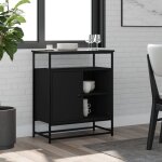 Buffet, enfilade, armoire de cuisine noir 69x35x80 cm bois d'ingénierie wos9826 design in Buffet, enfilade, armoire de cuisine noir 69x35x80 cm bois d'ingénierie wos9826 design in
