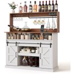 Buffet et enfilade - bar caf� - support verres / prises ac usb - rangement - cuisine / salon - portes ...
