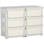 Buffet et enfilade bote de rangement en plastique 6 tiroirs organisateur de jouets petit meuble  tiroirs ...