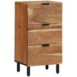 Buffet avec �tag�re marron 40 x 33 x 75 cm bois d'acacia massif vidaxl