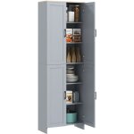 Homcom - buffet haut - armoire de cuisine - buffet cuisine vaisselier - 5 étagères - poignées métal noir ... Homcom - buffet haut - armoire de cuisine - buffet cuisine vaisselier - 5 étagères - poignées métal noir ...