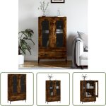 Buffet haut chêne fumé 69, 5x31x115 cm bois d'ingénierie vidaxl Buffet haut chêne fumé 69, 5x31x115 cm bois d'ingénierie vidaxl