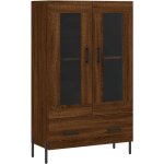 Buffet haut chne marron 69, 5x31x115 cm bois d'ingnierie vidaxl