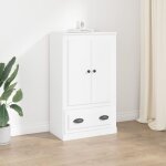Buffet haut, enfilade, armoire de cuisine blanc 60x35, 5x103, 5 cm bois d'ingnierie wfe998952 design ...