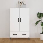 Buffet haut, enfilade, armoire de cuisine blanc 70x31x115 cm bois d'ingnierie wfe392328 design in