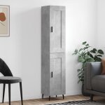 The living store buffet haut gris béton 34, 5x34x180 cm bois d'ingénierie - buffet design moderne - meuble ... The living store buffet haut gris béton 34, 5x34x180 cm bois d'ingénierie - buffet design moderne - meuble ...