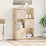 Buffet haut, meuble de rangement, bahut pour salon, salle à manger, cuisine 74x35x117 cm bois massif ... Buffet haut, meuble de rangement, bahut pour salon, salle à manger, cuisine 74x35x117 cm bois massif ...