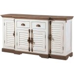 Buffet manguier 160x45x90 laqu blanc toulouse 108