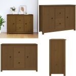 Buffet marron miel 100x35x74 cm bois massif de pin - buffet - meuble de rangement - commode - bois massif ... Buffet marron miel 100x35x74 cm bois massif de pin - buffet - meuble de rangement - commode - bois massif ...
