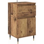 Buffet?meuble de rangement?bahut bois ancien 40 x 35 x 70 cm bois d'ing�nierie et fer cfw690275