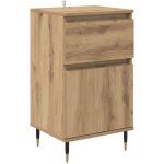 Buffet?meuble de rangement?bahut ch�ne artisanal 40 x 35 x 70 cm bois d'ing�nierie et fer cfw388575