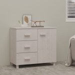 Buffet, meuble de rangement, bahut pour salon, salle à manger, cuisine hamar blanc 90x40x80 cm bois massif ... Buffet, meuble de rangement, bahut pour salon, salle à manger, cuisine hamar blanc 90x40x80 cm bois massif ...