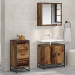 Buffet - meuble de rangement bois ancien 35. 5 x 35 x 76 cm bois d'ing�nierie 632619