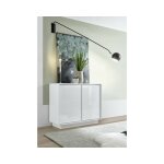 Azura home design - buffet avec miroir ice blanc laqué 92 cm Azura home design - buffet avec miroir ice blanc laqué 92 cm