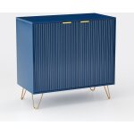 Buffet moderne 80x40x78cm, avec 2 portes, cloisons réglables, pieds en métal doré, convient pour salle ... Buffet moderne 80x40x78cm, avec 2 portes, cloisons réglables, pieds en métal doré, convient pour salle ...
