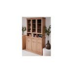 Calicosy - buffet vaisselier 6 portes 3 tiroirs 120x40x200 cm décor chêne - timby Calicosy - buffet vaisselier 6 portes 3 tiroirs 120x40x200 cm décor chêne - timby