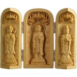 Buis bouddha statue sculptures en bois massif sculpt� casier bo�te sculpture d�coration