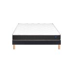 Bultex - ensemble matelas sommier 160 x 200 vitality 2. 1 160x200 + sommier gris fonc + pieds
